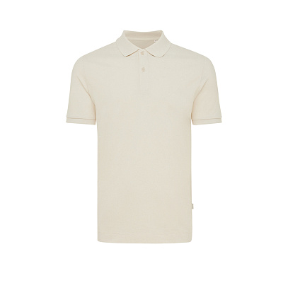 Рубашка поло Iqoniq Yosemite из переработанного хлопка-пике, унисекс, 220 г/м² (Неокрашенный хлопок;)