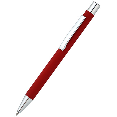 Ручка металлическая Rebecca софт-тач, красная (Красный)