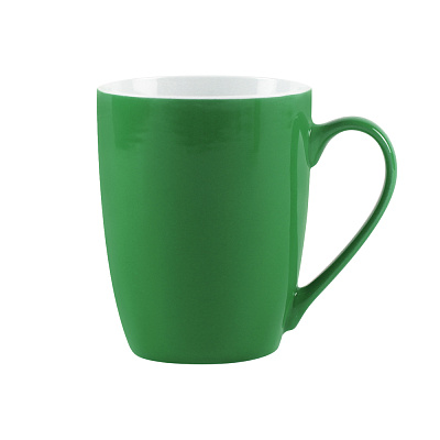 Кружка Elegante, софт-тач, 350мл, зеленая (Зеленый)