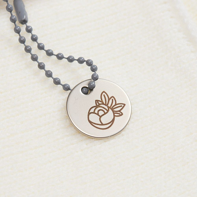 Шильдик металлический Alfa Sirkel, серебристый