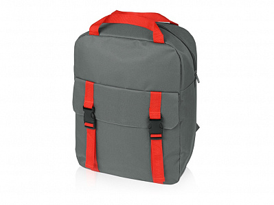 Рюкзак Lock с отделением для ноутбука (Серый/красный)