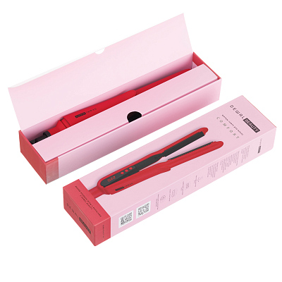 Щипцы-гофре для волос DEWAL BEAUTY Comfort 15x95 мм, красные