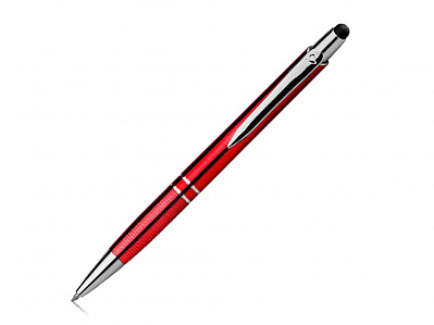 Ручка-стилус пластиковая шариковая (Красный)