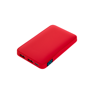 Внешний аккумулятор с подсветкой Анкор (Ancor) 5000 mAh  (Красный)