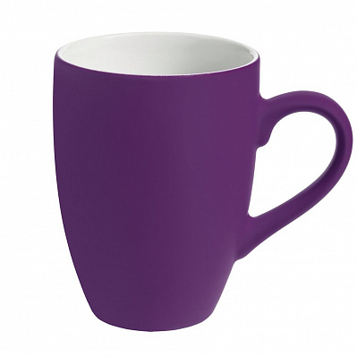 Кружка Best Morning c покрытием софт-тач, фиолетовая (Фиолетовый)