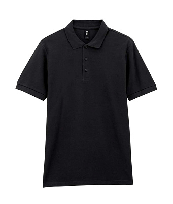 Футболка поло PREMIUM COTTON ADULT DOUBLE PIQUE, КРАСНЫЙ L (Чёрный)
