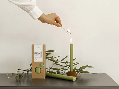 Набор столовых свечей, 10 шт.