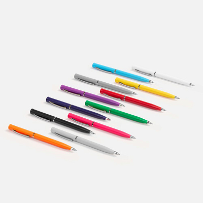 Ручка шариковая Euro Chrome, красная