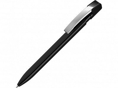 Ручка пластиковая шариковая Sky M (Черный, серебристый)