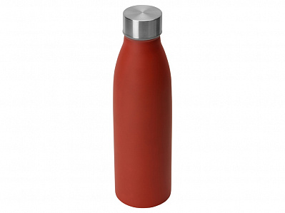 Бутылка для воды из нержавеющей стали Rely, 650 мл (Красный, серебристый)