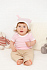 Футболка детская с коротким рукавом Baby Prime, розовая с молочно-белым - Фото 3