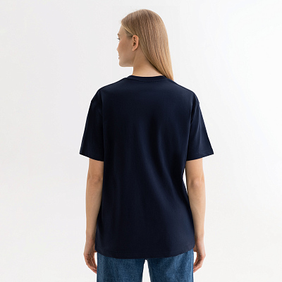 Футболка унисекс KRIS, 150 гр., темно-синяя, размер XL