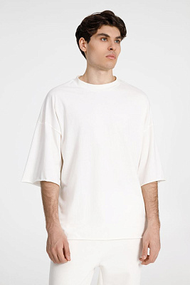 Футболка унисекс оверсайз T1, синяя (Белый)