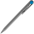 Ручка шариковая Prodir DS1 TMM Dot, серая с голубым - Фото 3