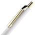 Ручка шариковая Lobby Soft Touch Gold, белая - Фото 5