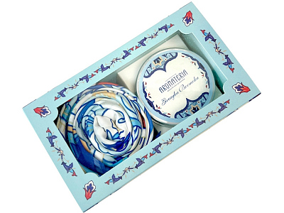 Набор: платок Арабески и свеча Загадка Востока