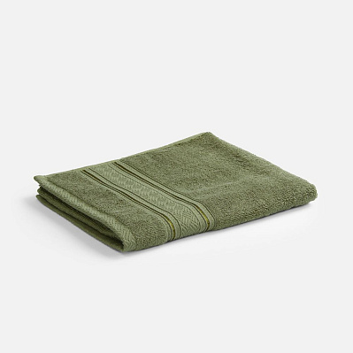 Полотенце махровое Terrychic, среднее, зеленое (Зеленый)