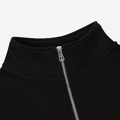 Толстовка на молнии унисекс Флоу (Flow), темно-синяя