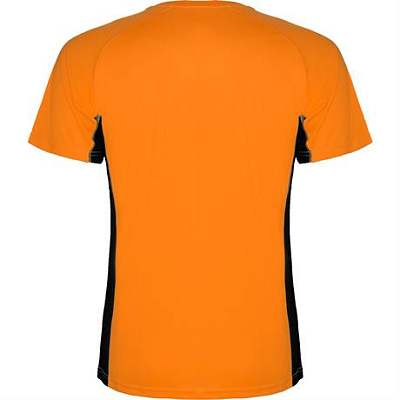 Спортивная футболка SHANGHAI мужская, ФЛУОРЕСЦЕНТНЫЙ ОРАНЖЕВЫЙ/ЧЕРНЫЙ 2XL