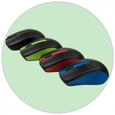 Мышь беспроводная RITMIX RMW-555, зеленый