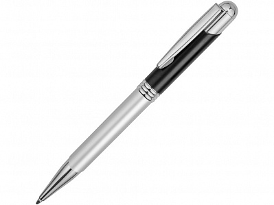 Ручка металлическая шариковая Мичиган (Серебристый/черный)
