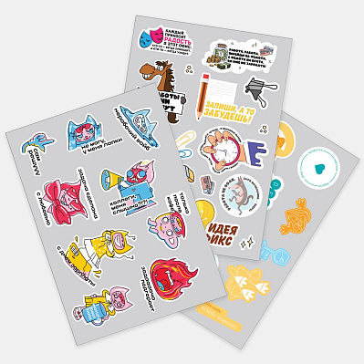 Наклейки ПВХ Sticker Pack на заказ S