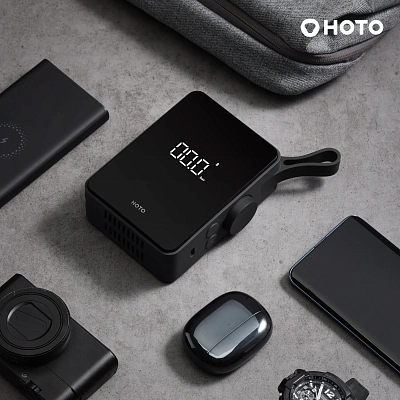 Портативный компрессор HOTO Portable Electric Tire Inflator