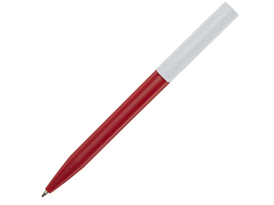 Ручка пластиковая шариковая Unix из переработанной пластмассы (Красный)