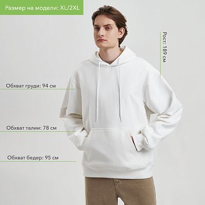 Худи релакс унисекс ADVENTURE, белый
