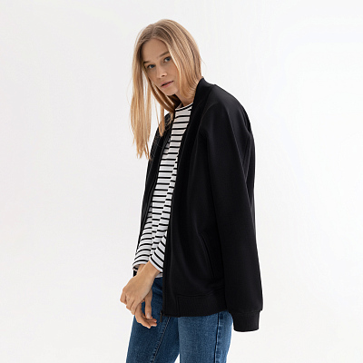 Толстовка на молнии, унисекс TORRES черная, размер XXL