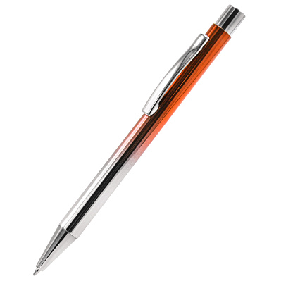 Ручка металлическая Синергия, оранжевая (Оранжевый)