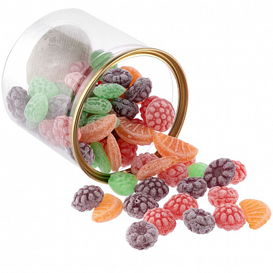 Карамель леденцовая Candy Crush, со вкусом фруктов, с прозрачной крышкой (Прозрачный)