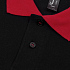 Рубашка поло Prince 190, черная с красным - Фото 3