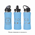 Бутылка для воды "Индиана" 600 мл, покрытие soft touch, голубой - Фото 4