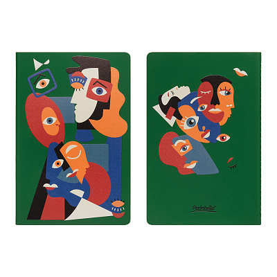 Блокнот Альфа Слим (Alpha slim), зеленый