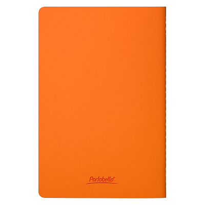 Блокнот Alpha slim, оранжевый