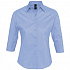Рубашка женская с рукавом 3/4 Effect 140, голубая - Фото 1