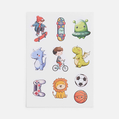 Стикерпак бумажный Thematic для мальчиков
