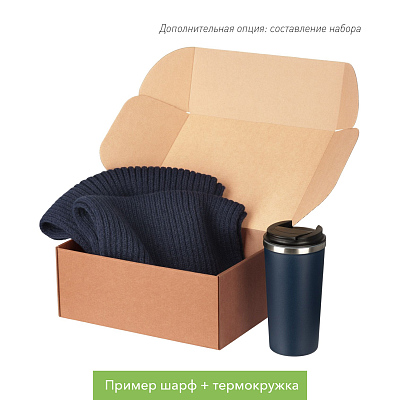 Шарф Форгес (Forges) вязаный, синий