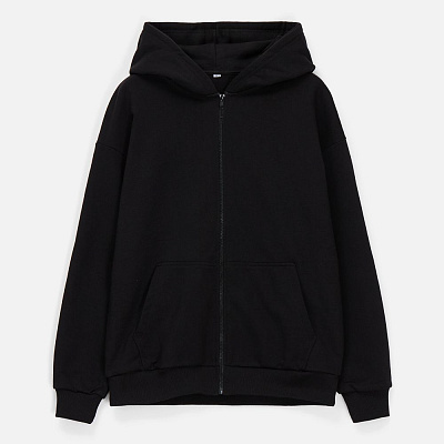 Толстовка унисекс оверсайз Sartoro, черная (Чёрный)