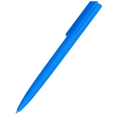 Ручка пластиковая Lavy софт-тач, светло-синяя (Светло-синий)