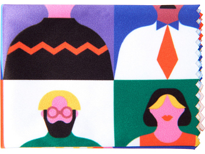 Салфетка для протирания очков с возможностью полноцветной печати