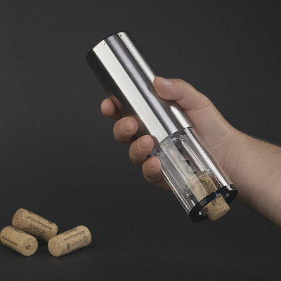 Штопор автоматический "Сомелье" с батареей, 500 mAh, серебристый