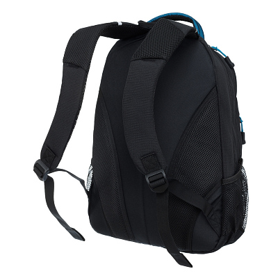Рюкзак TORBER ROCKIT с отделением для ноутбука 15.6", чёрный/синий, нейлон, 32 х 14 х 50 см, 22л