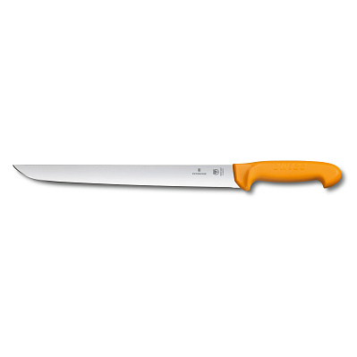 Нож для отбивной и стейка VICTORINOX Swibo с прямым лезвием 31 см, жёлтый (Желтый)