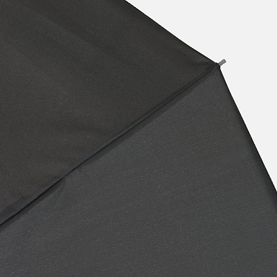 Зонт обратного сложения inLoop с ручкой-карабином, черный