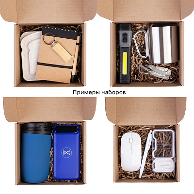 Коробка для набора малая, самосборная, крафт, натуральный