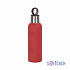 Термобутылка "Силуэт" 500 мл, покрытие soft touch, красный - Фото 1