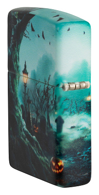 Зажигалка ZIPPO Graveyard с покрытием 540 Matte, латунь/сталь, разноцветная, 38x13x57 мм