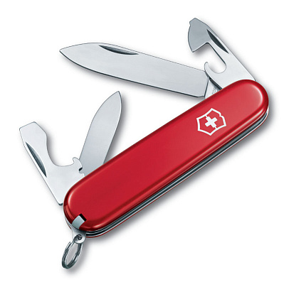 Нож перочинный VICTORINOX Recruit, 84 мм, 10 функций  (Красный)